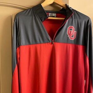 OU 1/4 Zip Pullover - Men’s Medium - EUC